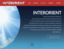 Tablet Screenshot of interorient.com.mx